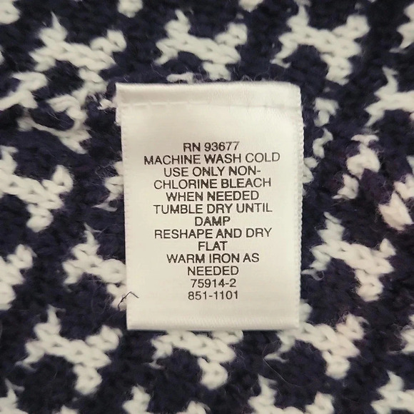 🛍Liz‎ Claiborne Knitted Front Cotton Zip Long Sleeve Cardigan Womens L - Picture 5 of 9